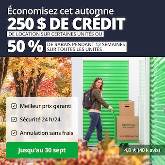 Depotium Mini Entrepôt - Vandreuil Dorion Promotion