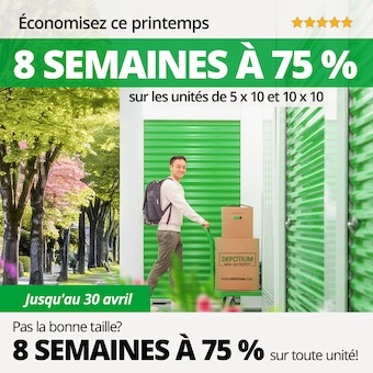 Depotium Mini Entrepôt - Vandreuil Dorion Promotion